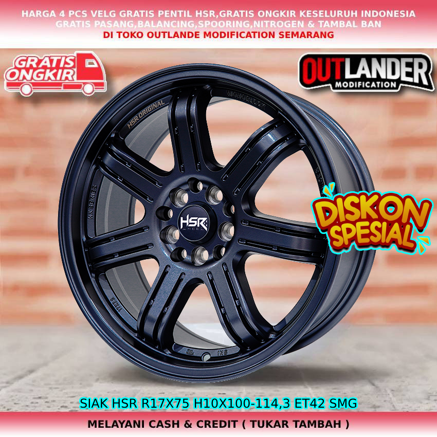velg palang 7 r17 untuk mobil Sienta Camry Hilux Single Innova Lexus Rush Almaz dll hsr siak r17