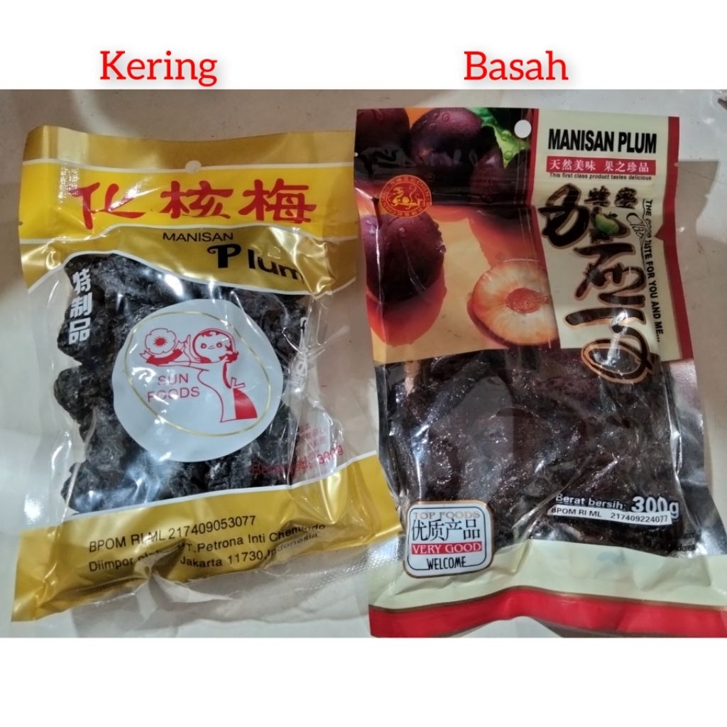 

MANISAM PLUM TANPA BIJI / SEEDLESS PRESERVED PLUM / Manisan Buah Plum Basah / Manisan Plum Kering / Manisan Prune