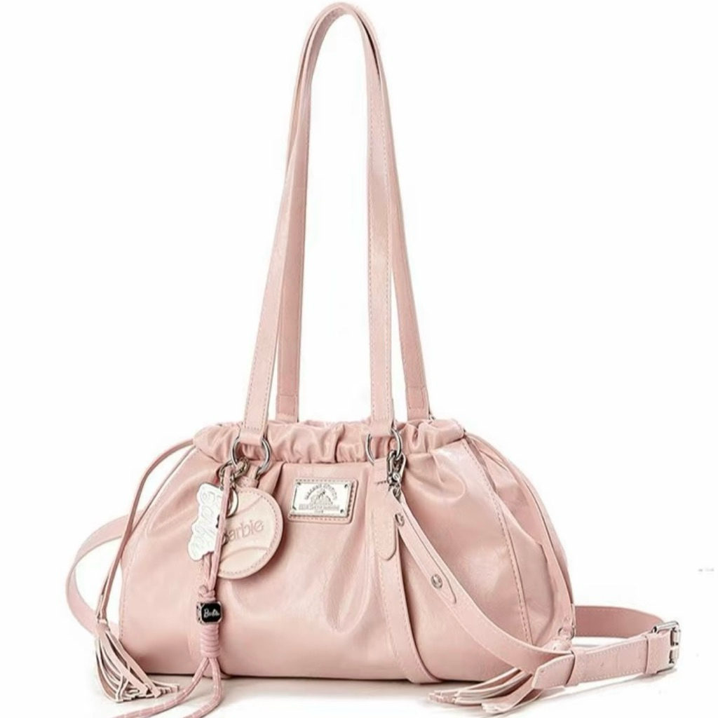 Tas Barbie Malibu Serut Pink Edition Original | Shoulder Bag Wanita Genuine Leather Kulit Asli