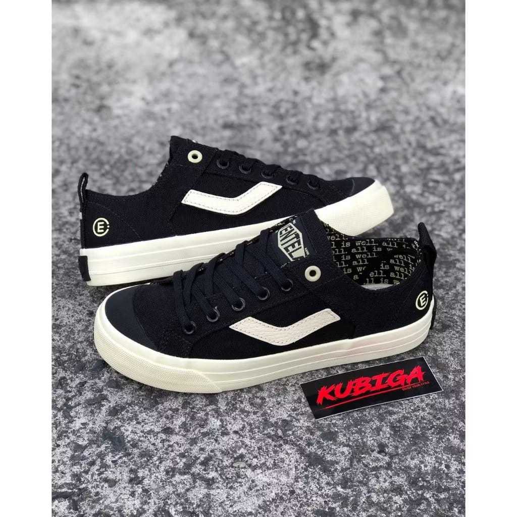 Sepatu Ventela X evil Low Black Sneakers Pria Wanita