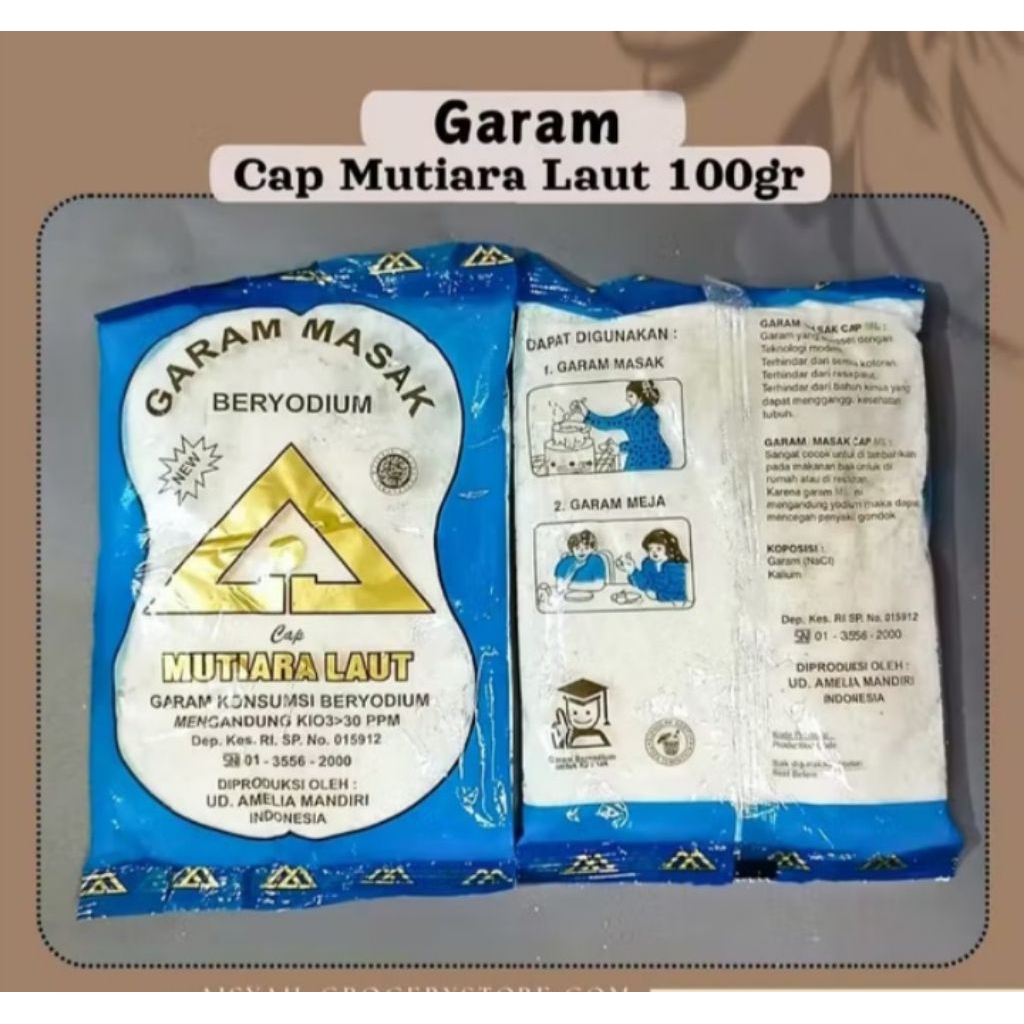 

25 PCS garam halus penyedap rasa baik di konsumsi/100gram