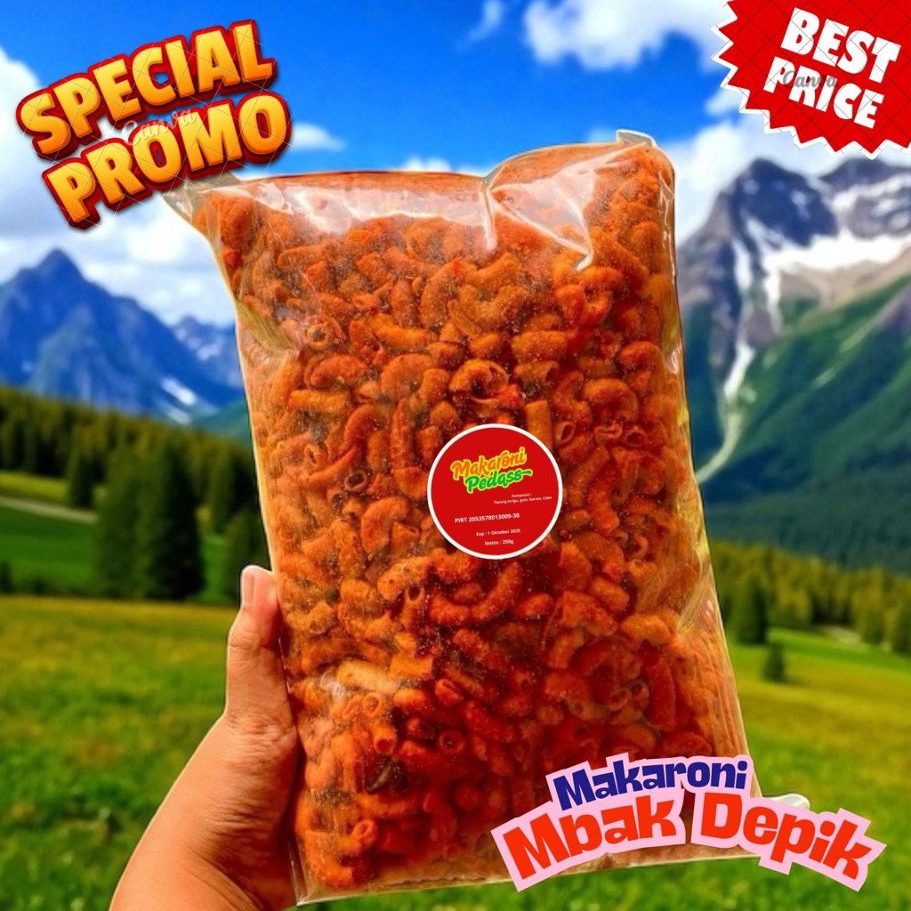 

Makaroni Pedas 250g Rasa Nikmat Gurih Meledak di Lidah, Camilan Sempurna Saat Lapar Tengah Malam