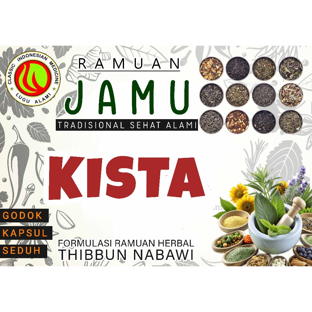 

RAMUAN TRADISIONAL JAMU UNTUK KISTA /OVARIUM / KESEHATAN KLASIK THIBBUN NABAWI