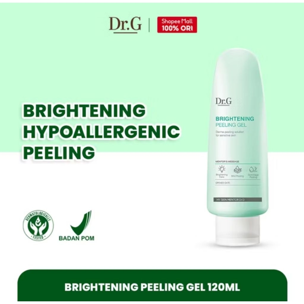 Dr G Brightening Peeling Gel 120ml - Ekspoliator Kulit Mati Exp 11.2026