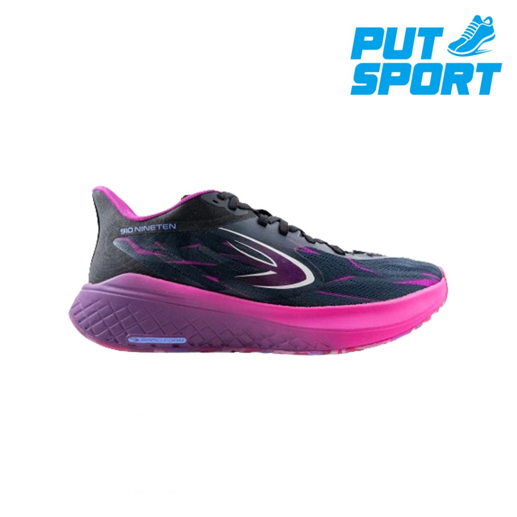 910 Sepatu Lari KANZAKI 2.0 HITAM/UNGU/MAGENTA
