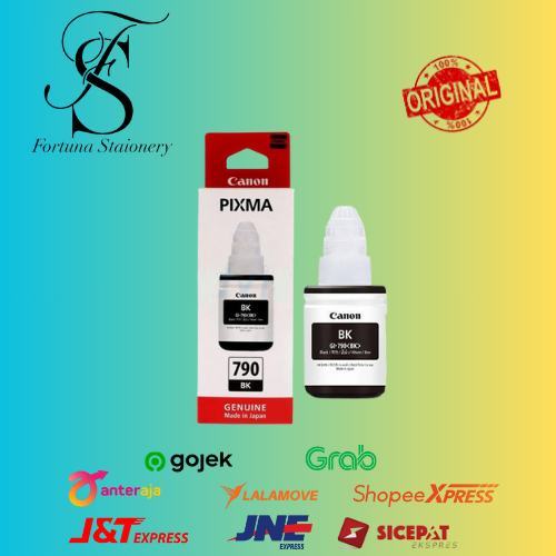 Tinta Original Canon 790 Black - Tinta Canon G1010 G2010 G3010 G4010 - Tinta Printer Canon MegaTank 