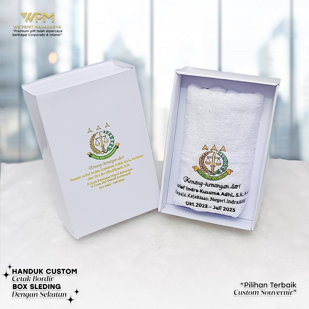 SOUVENIR CUSTOM HANDUK BORDIR / CUSTOM HANDUK BORDIR