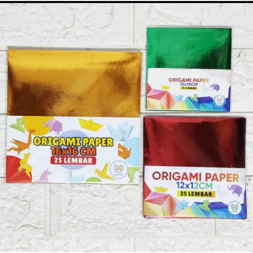 

ORIGAMI METALIK 12X12, 14X14, 16X16