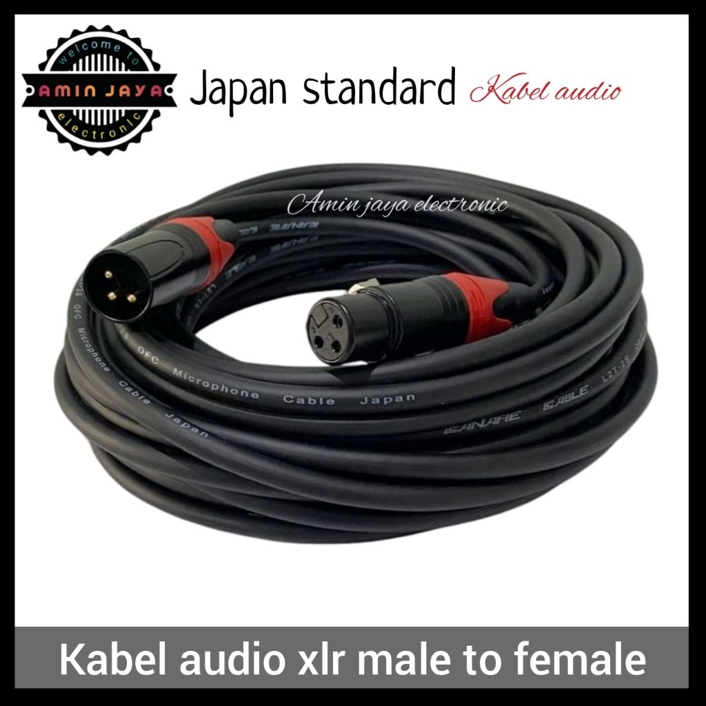 Kabel jack xlr male to female jack canon male to female