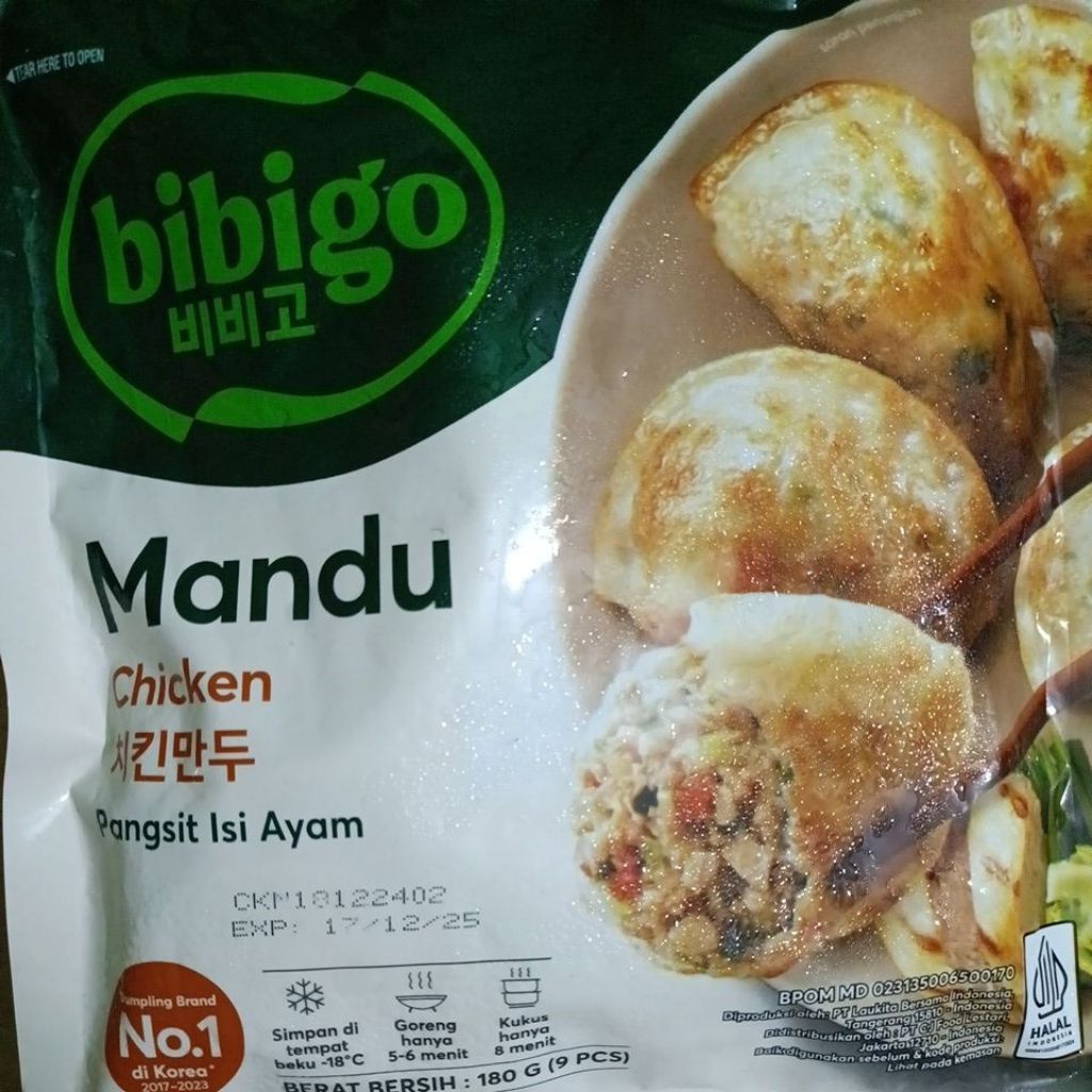

CJ FOOD BIBIGO MANDU CHICKEN 180GR/ PANGSIT KOREA