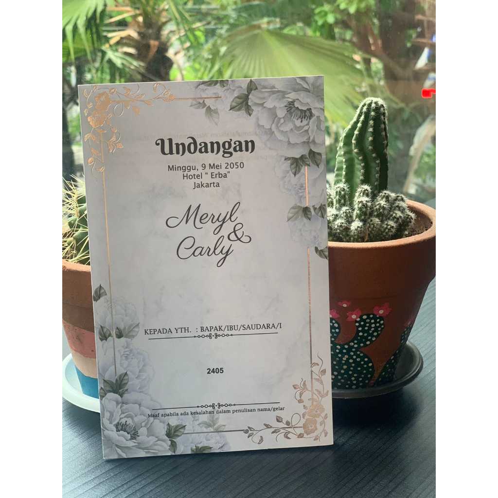 UNDANGAN BLANGKO ERBA 2405