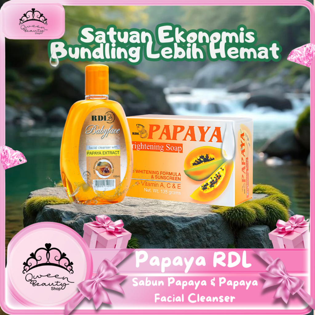 [ BPOM ] RDL Sabun Papaya Brightening / Baby Face Facial Cleanser / Sunblock / RDL Philippines BPOM 