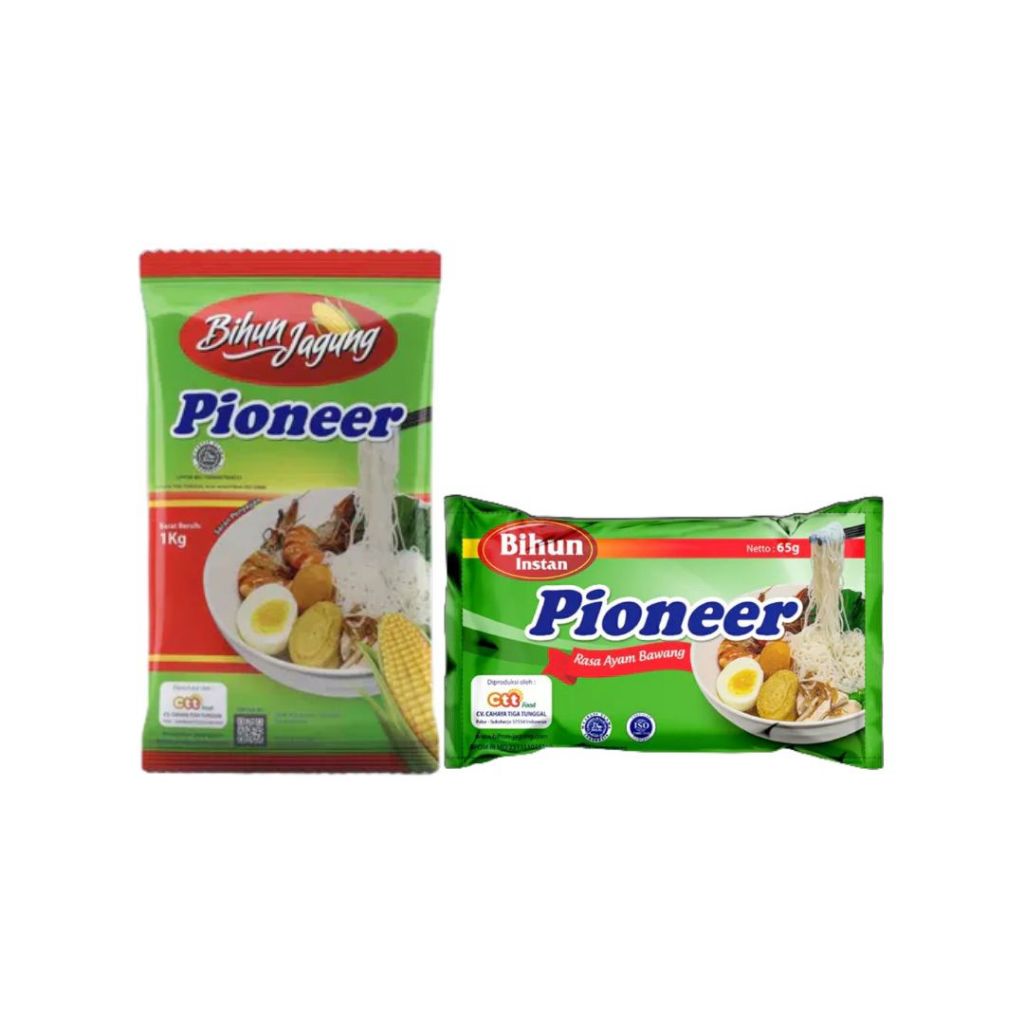 

Pioneer Bihun Jagung Isi 1KG & Instan Rasa Ayam Bawang