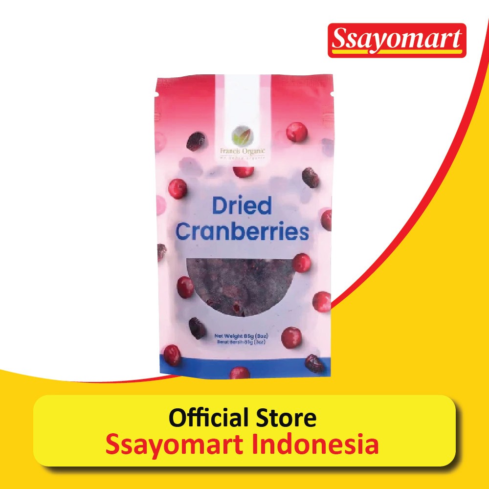 

Francis Organic Dried Cranberries 85 g