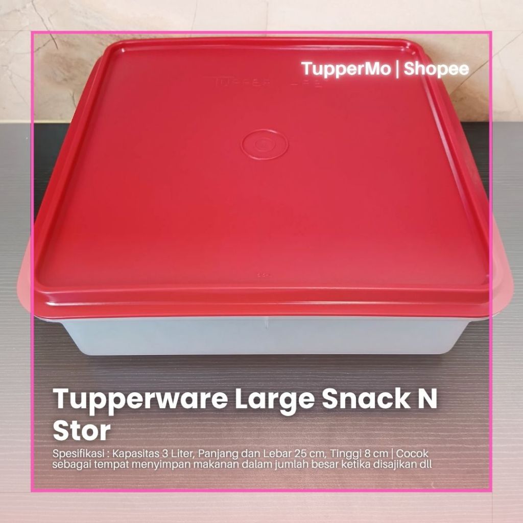 Large Snack N Stor Tupperware Ori