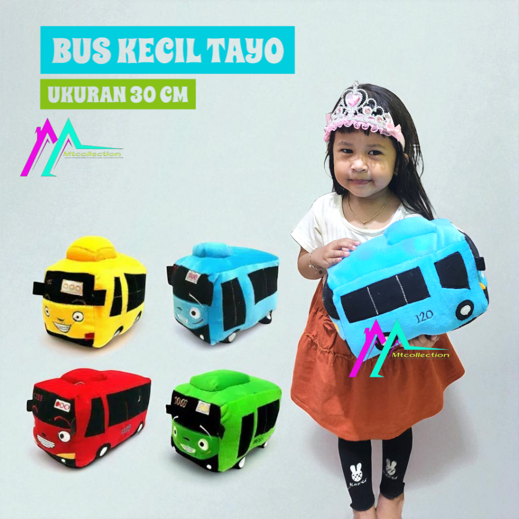 Boneka Bus Tayo L / Boneka Tayo Lucu Bisa Cod Terlaris