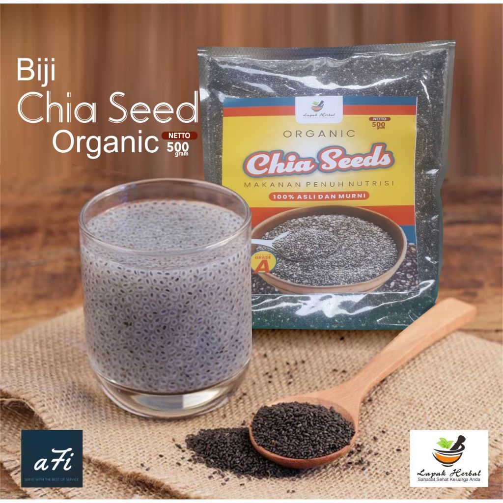 

Biji chia untuk diet dan suplemen tubuh organic