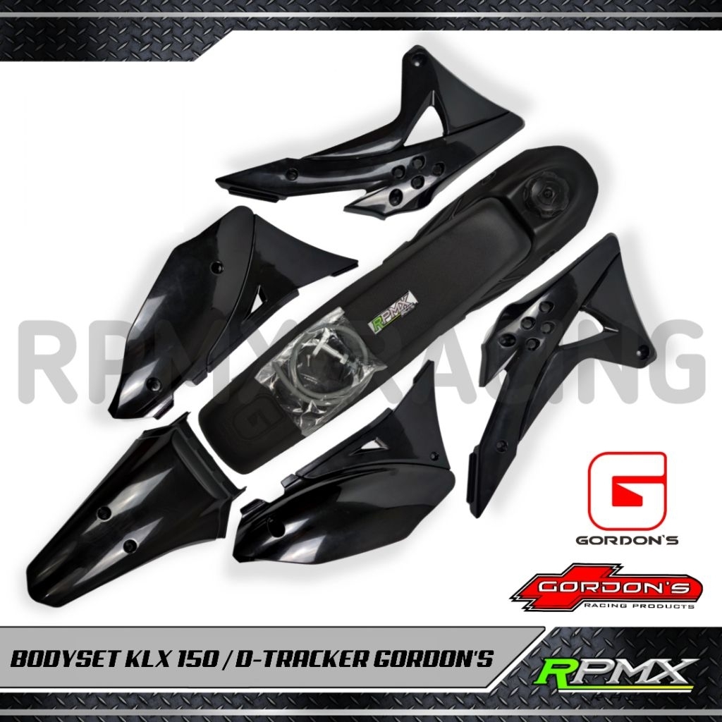 BODYSET KLX GORDON TANPA SPAKBOR DEPAN DAN PAPAN NOMOR - BODY SET KLX 150 ALL SERIES - D-TRACKER - K