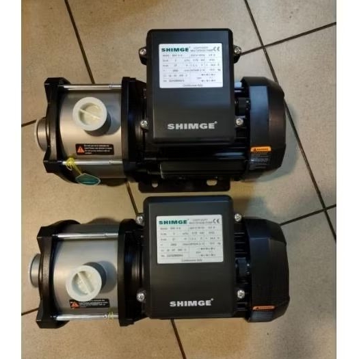 (TERMURAH) SHIMGE BWI 5-4 POMPA DORONG. BOOSTER MULTISTAGE STAINLESS 1HP 220 Volt