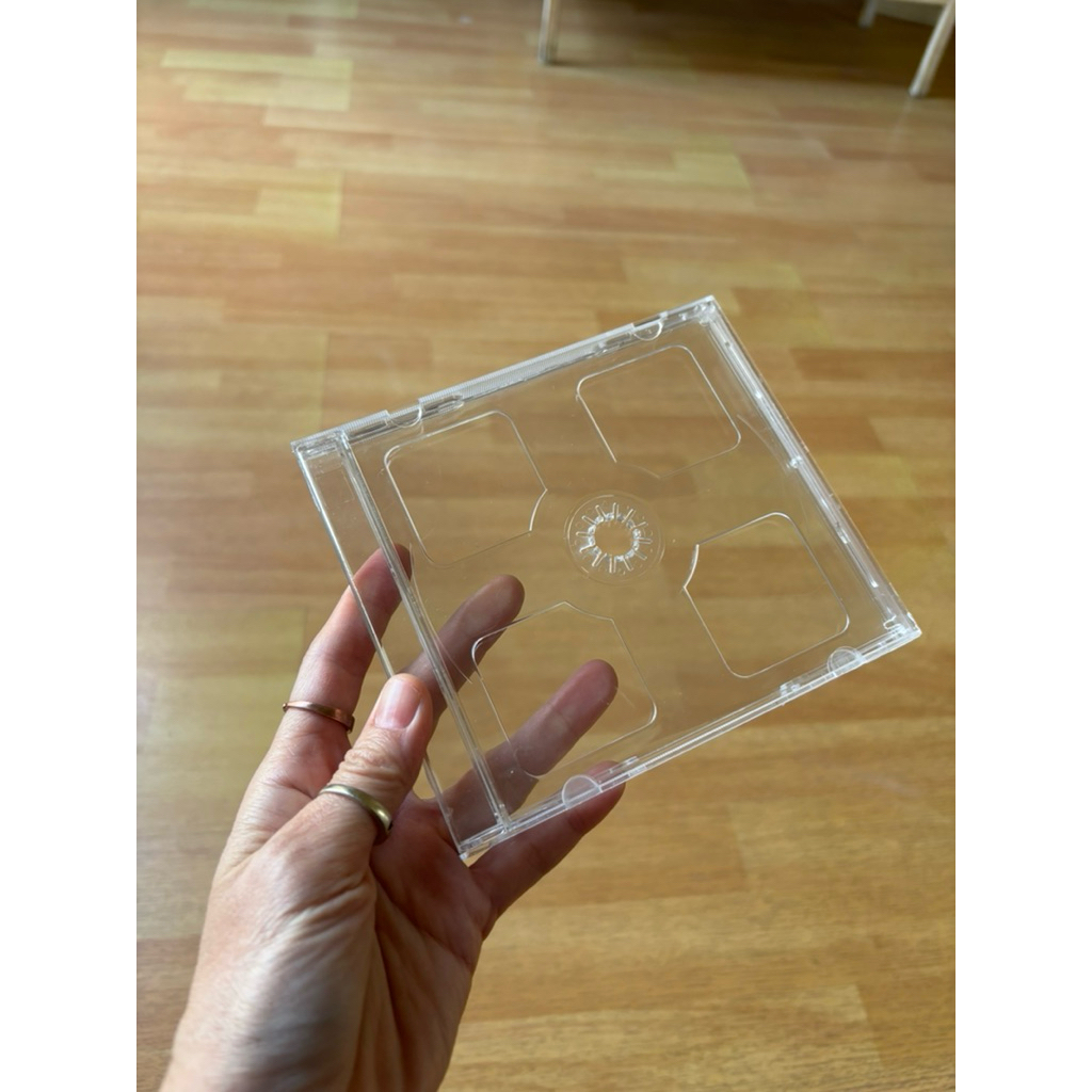 Casing CD case double single transparan dvd kotak cd