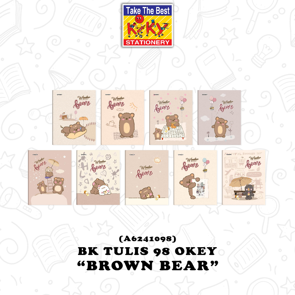 

OKEY Buku Tulis 98 Lembar - 5 Buku / Motif Random