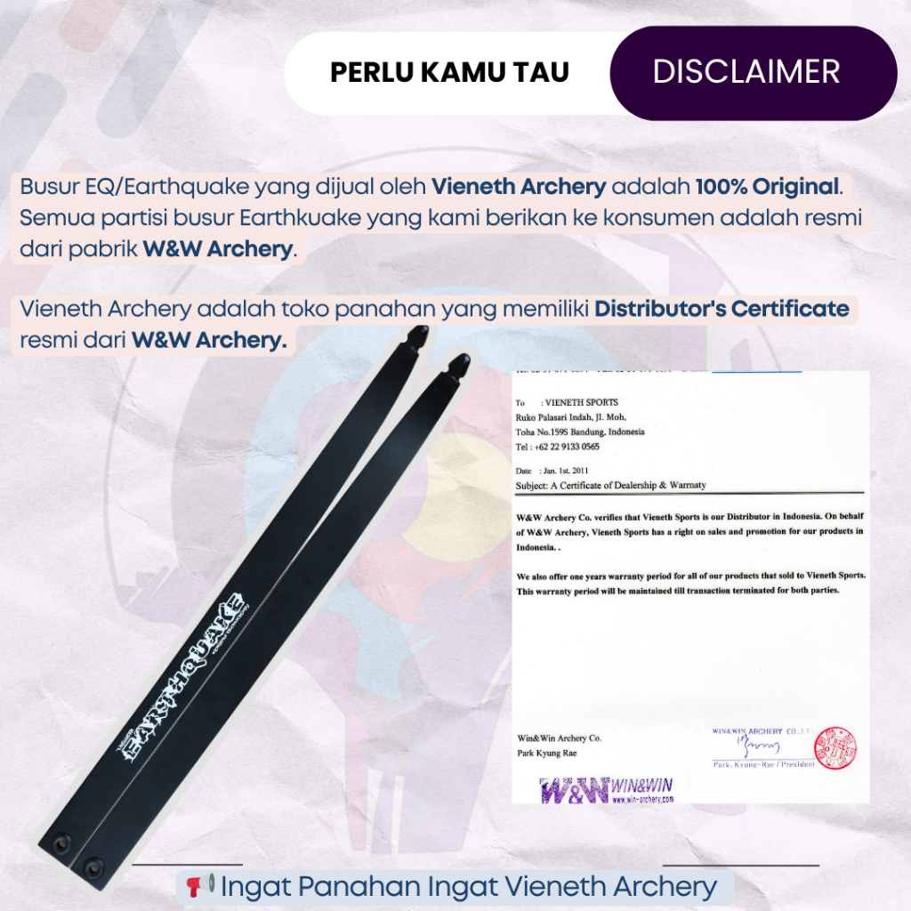 Ready Stock Limb Busur Standar Bow Earthquake Nasional Busur Panah terlaris di Banjarbaru Kalimantan