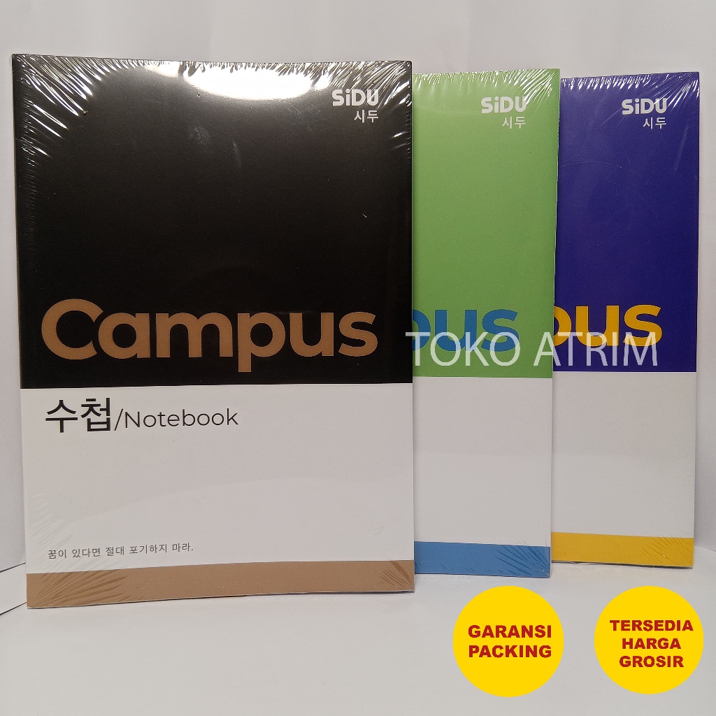 

Buku Tulis Korea SIDU Campus 36 Lembar Isi 5 per Pack