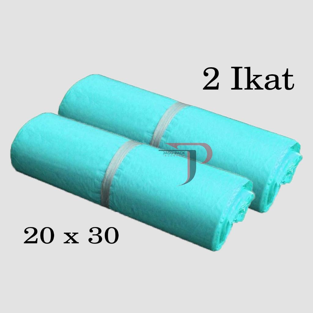 

2 IKAT / 200 LEMBAR - Plastik Polymailer Warna Biru 20 x 30 cm - packaging Kantong Amplop