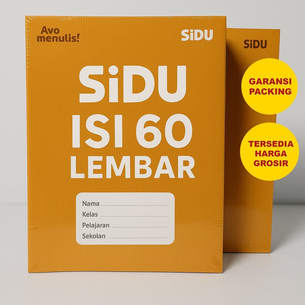 

(COD)BUKU TULIS SIDU ISI 60 LEMBAR-10 BUKU SAMPUL KRAFT COKLAT | Buku Sekolah / Kantor
