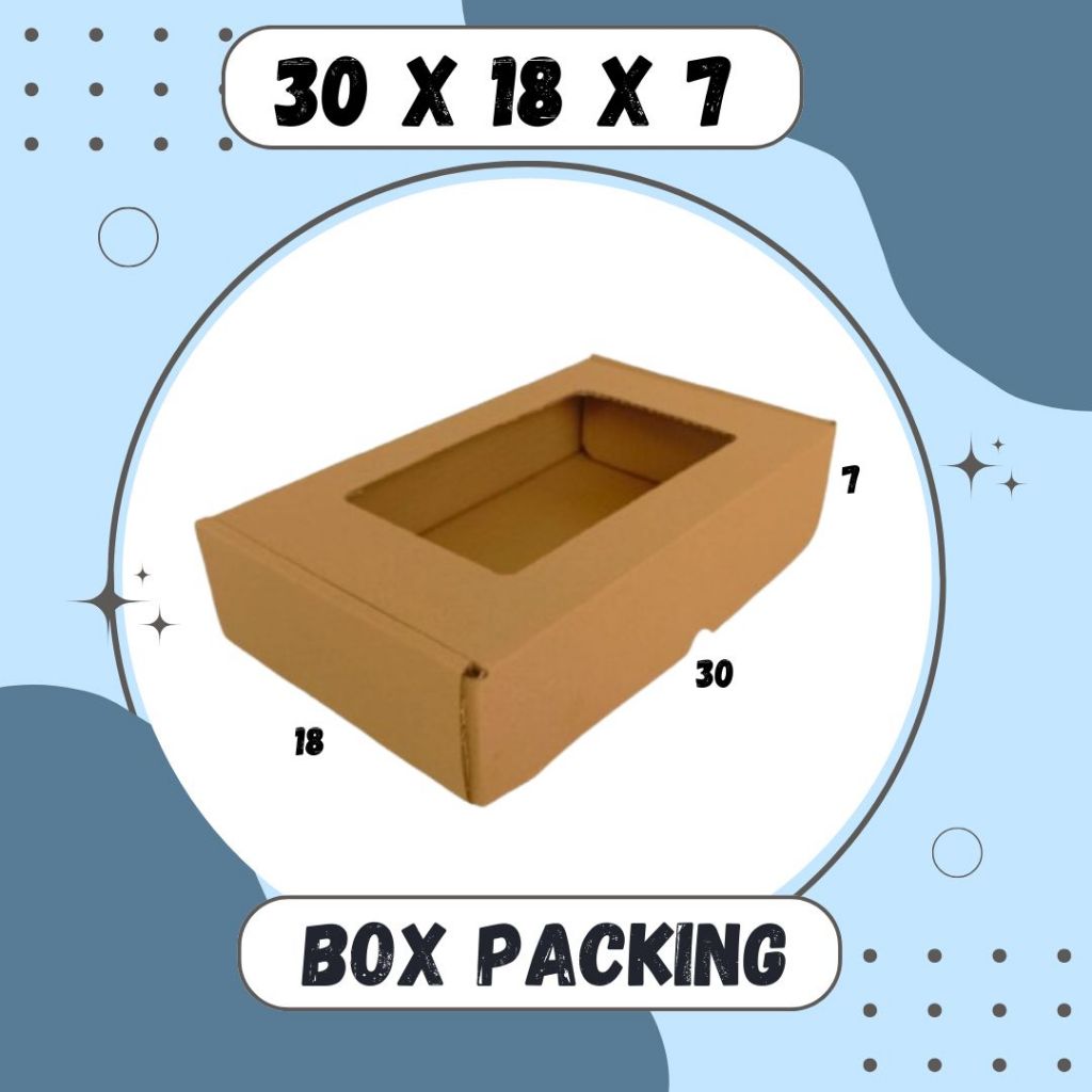 

Kardus 30x18x7 LS Box Packing Hampers Kotak Kemasan Packing Dus Baju Handuk Parfum kardus Balap