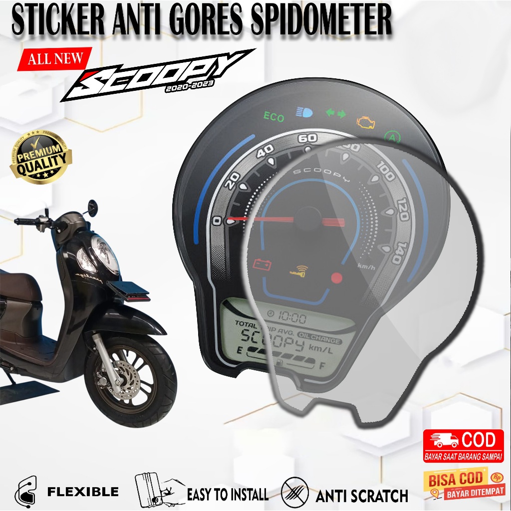 TERBARU STICKER PELINDUNG SPEEDOMETER SCOOPY PRESTIGE - STICKER ANTI GORES SPEEDO SCOOPY PRESTIGE