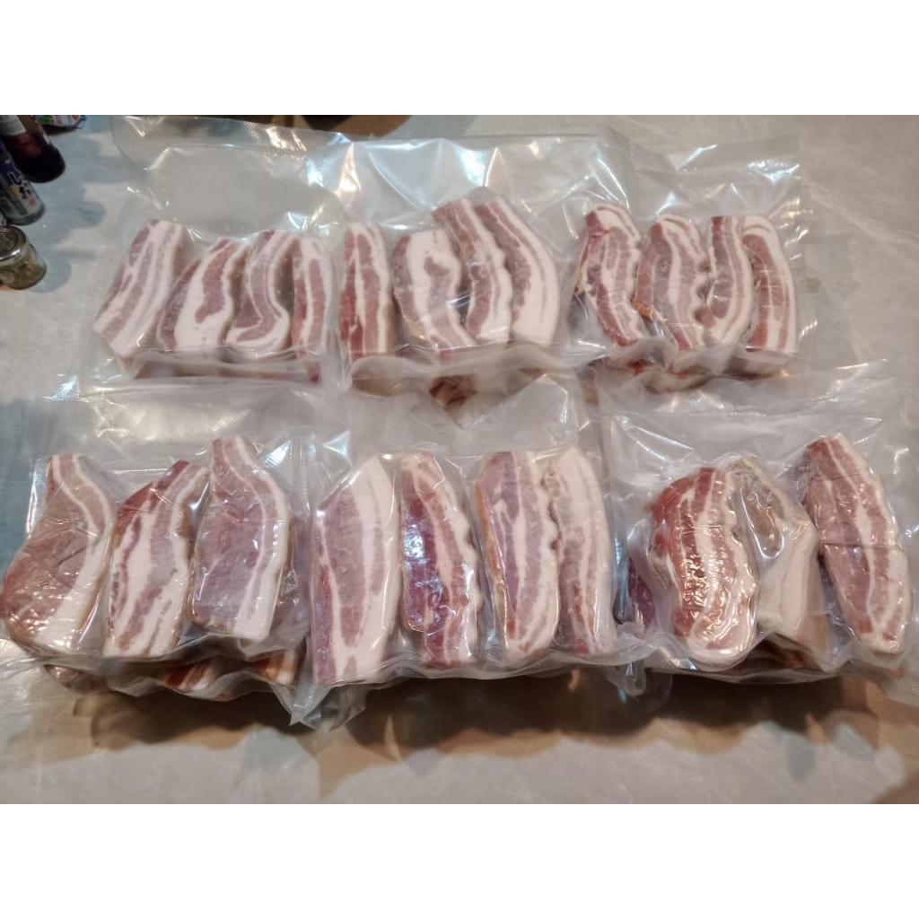 

Pork belly skin on denmark cutting 3.5 cm