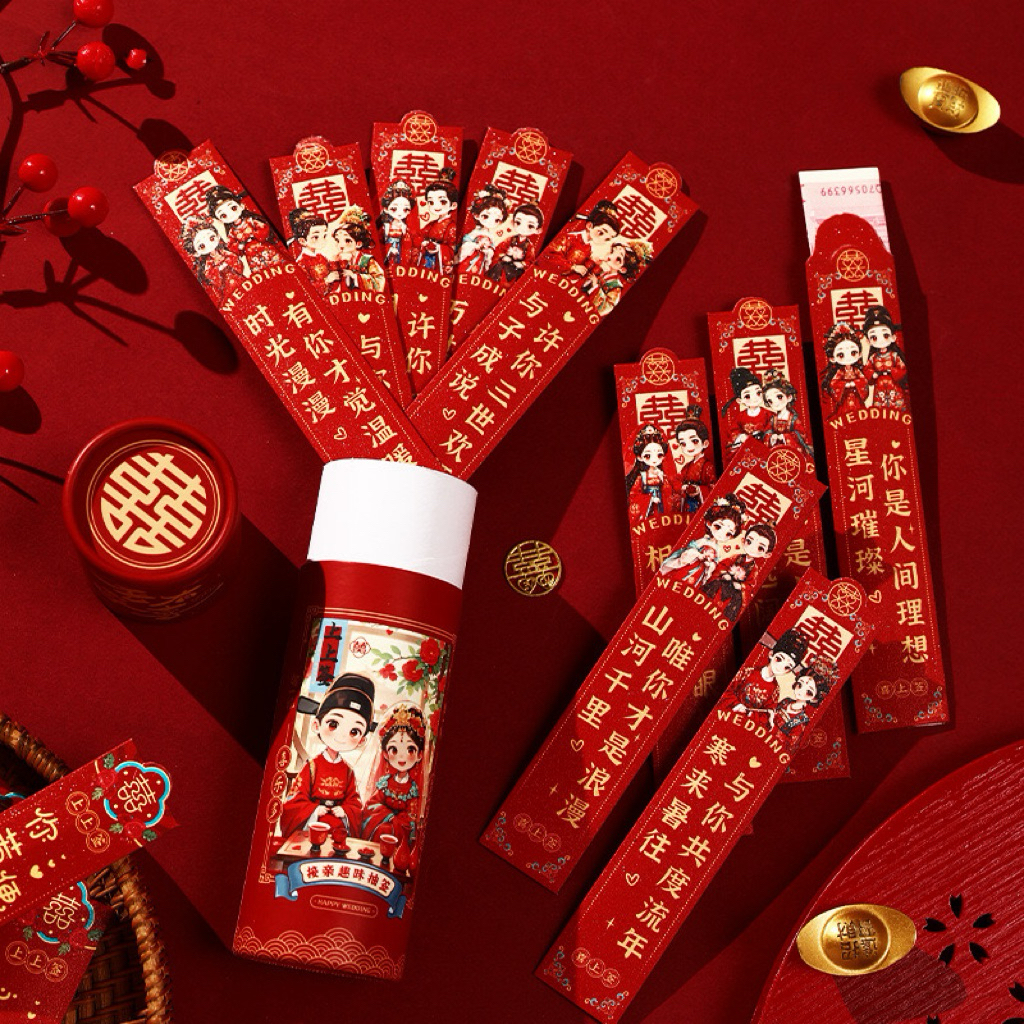 

goldenlove1007 Angpao IShuangxi Hongpao 2025 Undian 12pcs Lucky Draw Emas Gold Premium Panjang Exclusive Limited Angpau permainan grup