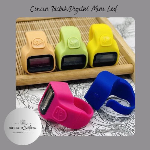 Cincin Tasbih Digital Counter Penghitung Zikir / Tasbih Digital Cincin Mini Led