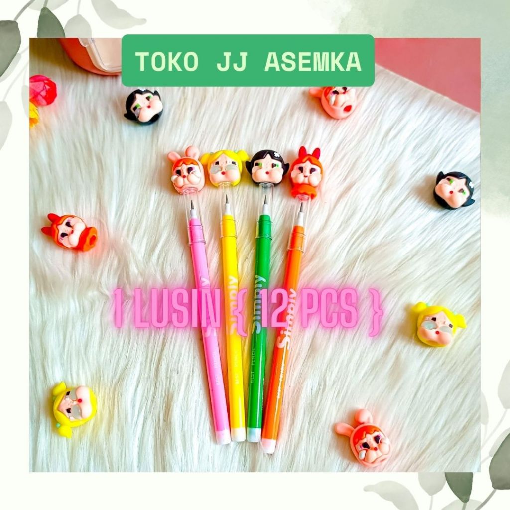 

12 PCS PENSIL SUSUN CRYBABY LUCU UNIK IMUT KARAKTER ALAT TULIS SEKOLAH MURAH COD
