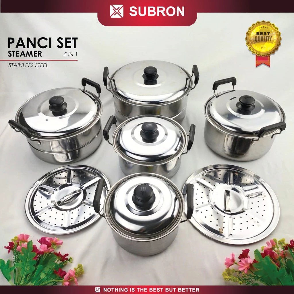Panci set stainless 12 pcs subron