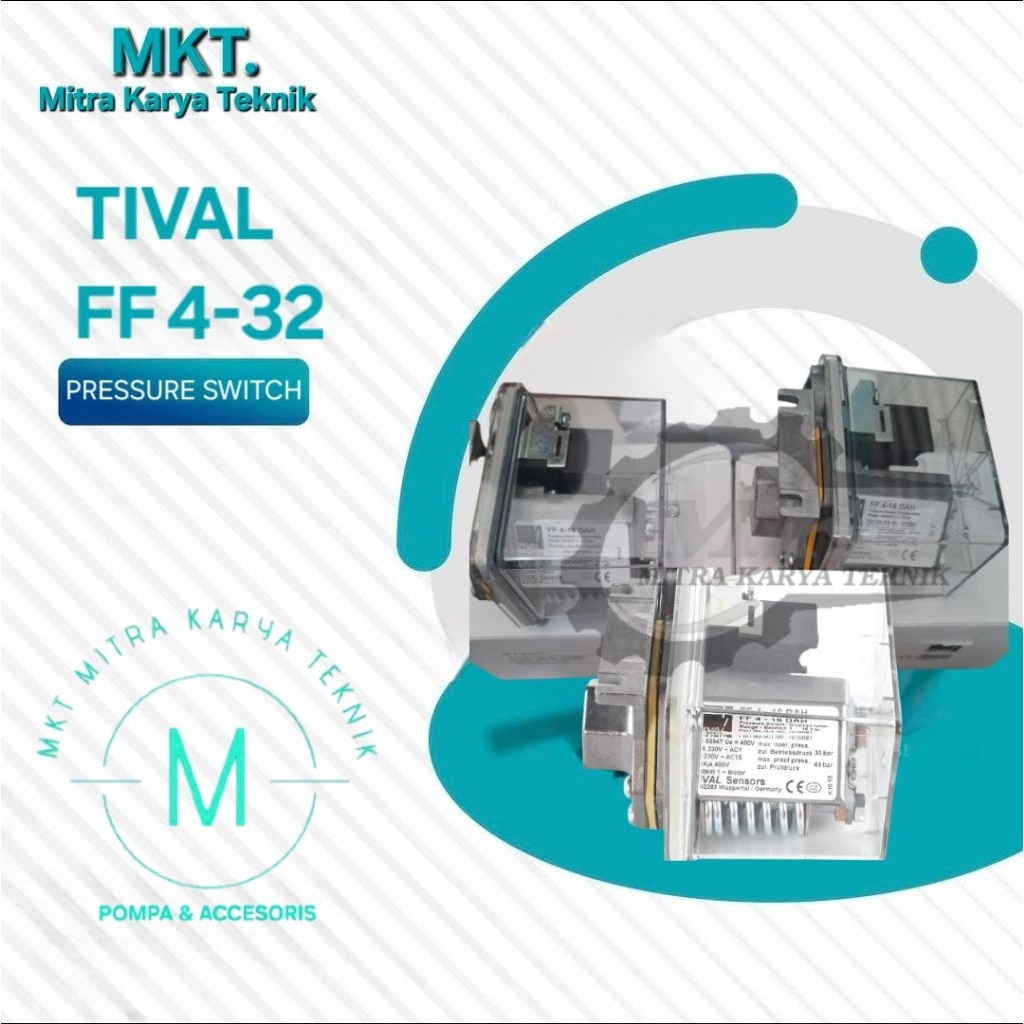 TIVAL PRESSURE SWITCH TIVAL FF4-32 DAH ORIGINAL TIVAL 100%