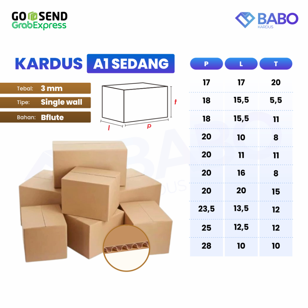 

Box Kardus Polos bentuk Kotak untuk Packing | A1 Ukuran Sedang - Ukuran Variatif 17x17x20 s/d 28x10x10 cm | Cocok Untuk Paket Pakaian, Botol, Gelas, Produk Kecantikan, Sepatu (Min. 10 Pcs)