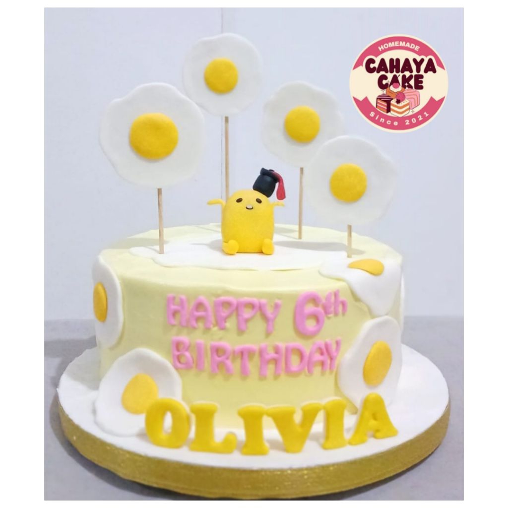 

Kue Ulang Tahun Gudetama/ Gudetama Cake Custom/ Kue Ultah Anak