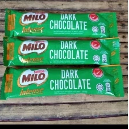 MILO 3IN1 MINUMAN COKLAT INTENSE DARK ( SACHET)
