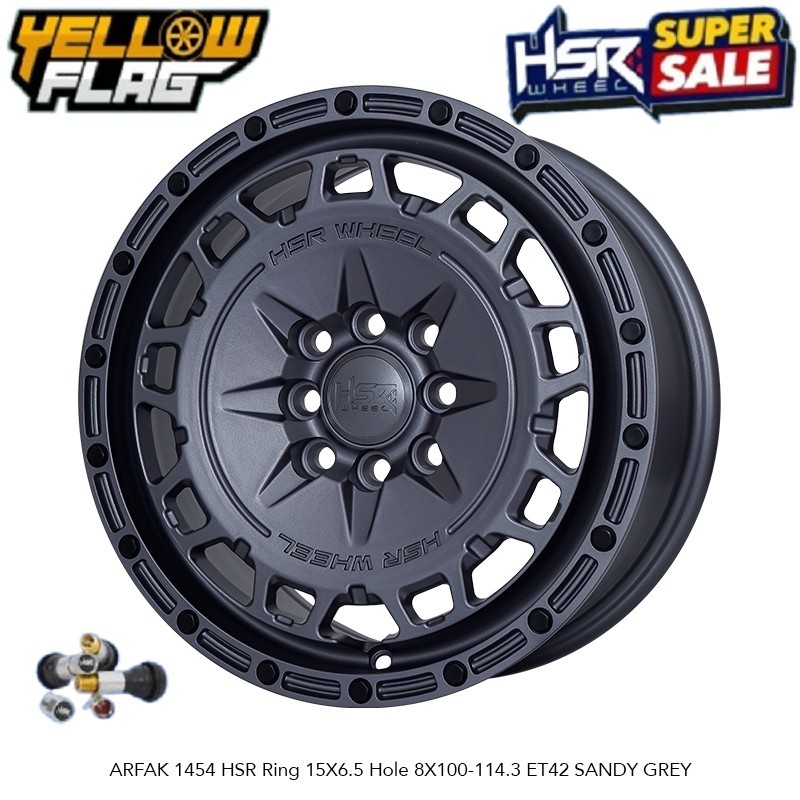 VELG MOBIL RING 15 UNTUK AVANZA XENIA LIVINA CONFERO SPIN MOBILIO IGNIS HSR ARFAK R15 BAUT 4 GREY