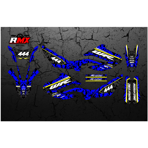 DECAL WR 155 R FULLBODY (018) DEKAL STIKER WR155 BIRU HITAM, MERAH, KUNING, HIJAU, BIRU TUA/MUDA, EM