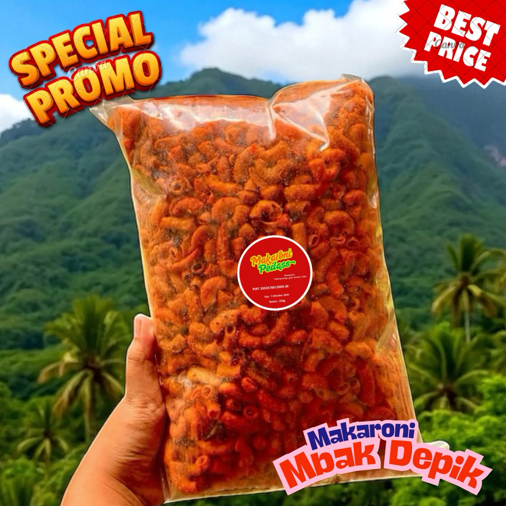 

Makaroni Pedas 250g Cocok Untuk Kamu Yang Suka Cemilan Kering, Renyah, Dan Tidak Terlalu Berminyak