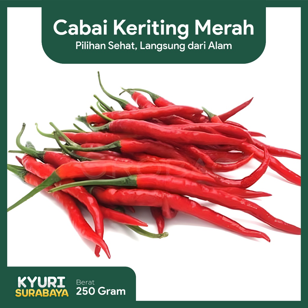 

Cabai Keriting Merah 250gr