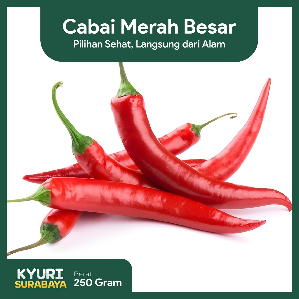 

Cabai Merah Besar Fresh 250 Gram