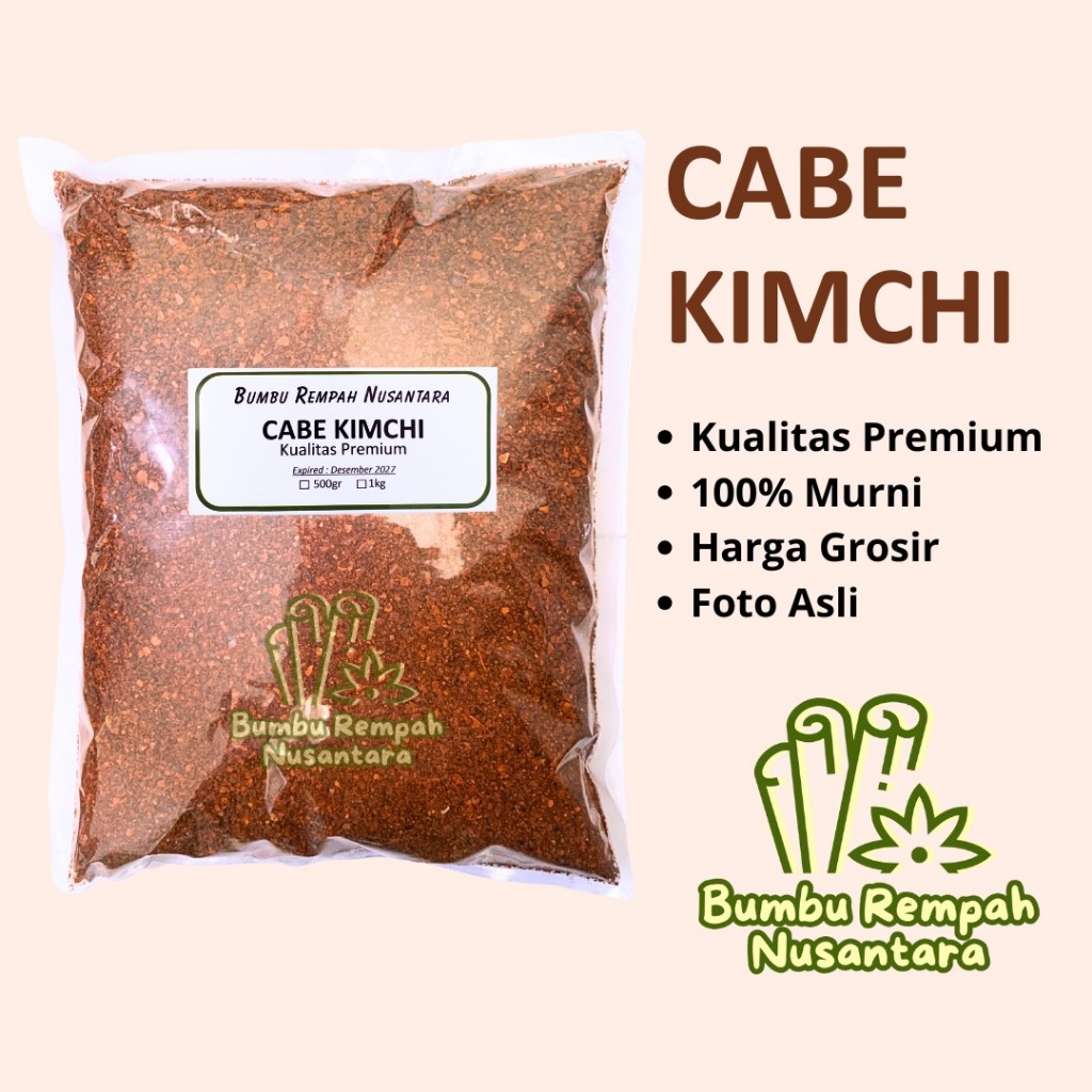 

Cabe kimchi 500g 1kg - Rempah Asli Murni | BUMBU REMPAH NUSANTARA | Bumbu Dapur Nusantara Grosir Murah