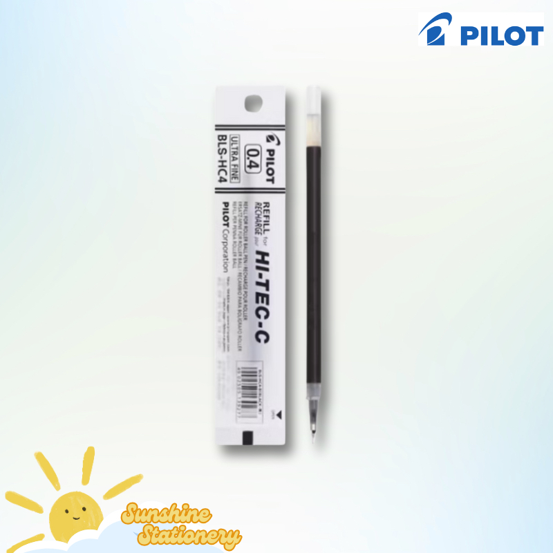 

[PCS] PILOT Refill Pulpen Hi-Tec-C 0.4mm Hitam Isi Ulang Hi Tec C