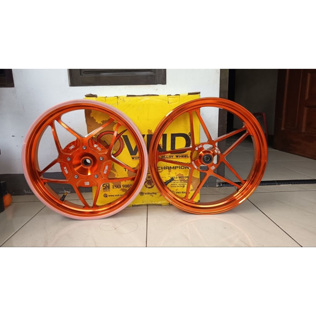 velg vnd vspeed v2 second warna oren untuk beat , genio , scoopy