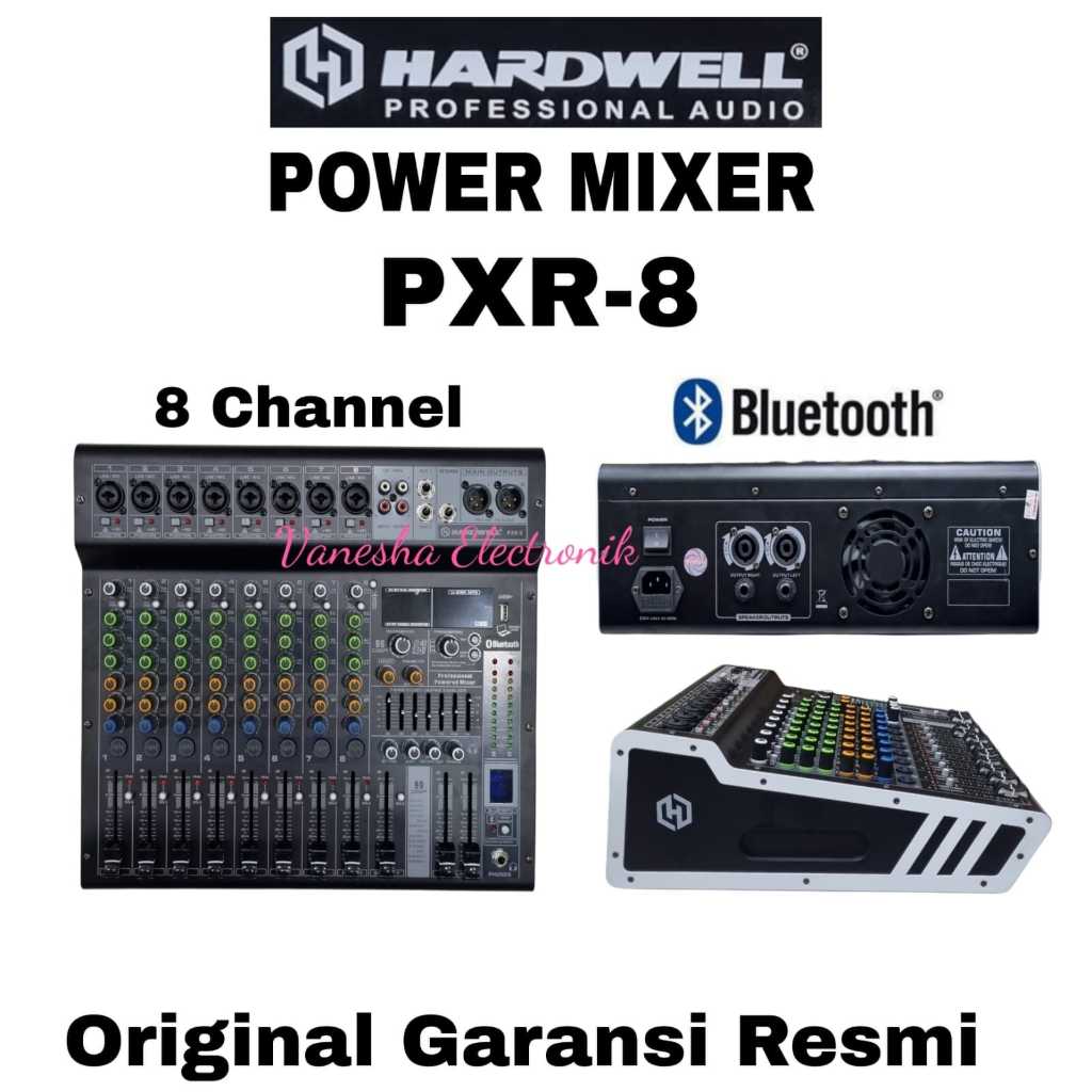 Power Mixer Audio Hardwell PXR 8 Original 8 Channel Hardwell PXR 8 New