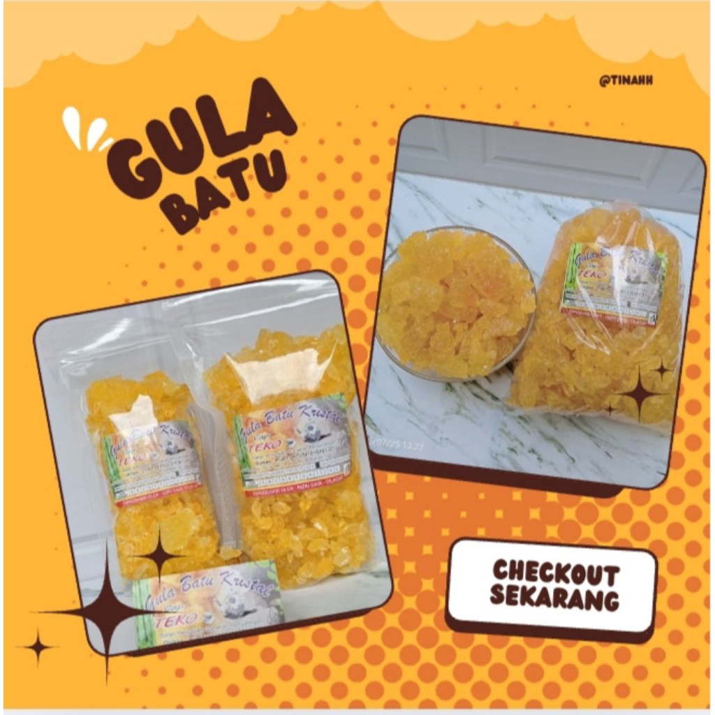 

gula batu kristal cap teko premium(potongan kecil 1 kg) (kemasan press)